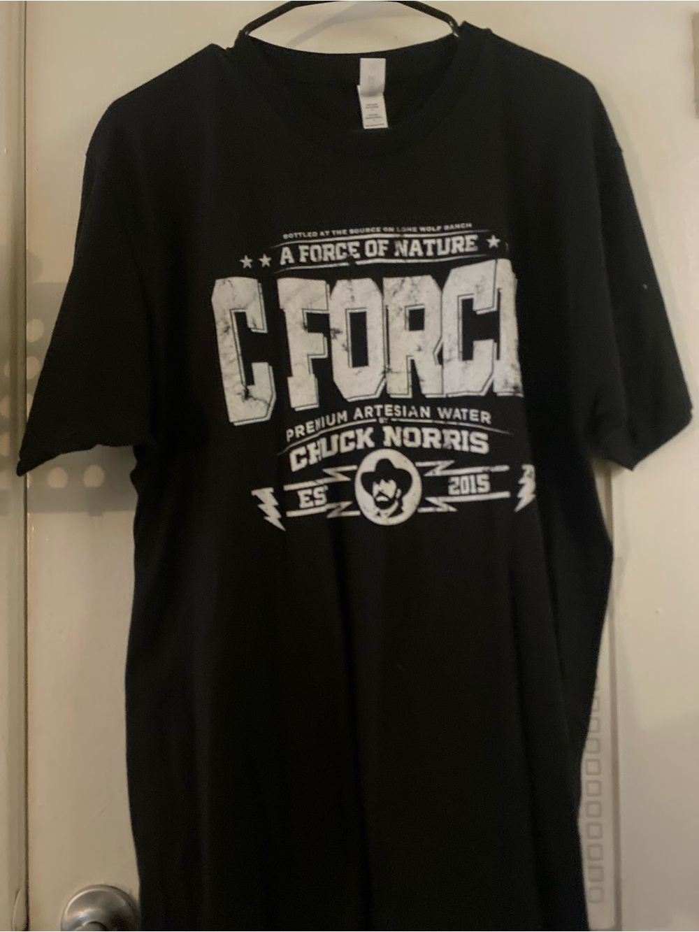 Source Unknown Black Chuck Norris C-Force Graphic Tee